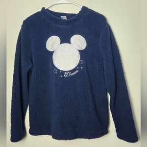 Women's Disney Sherpa Faux Fur Embroidered Sleepwear Size Small